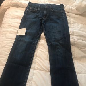 7 for all mankind Kimmie Straight Leg sz 29.  EUC!
